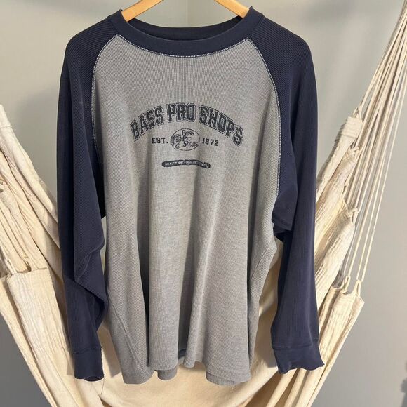 Bass Pro Shop Men's Knit Long Sleeve Shirt - Picture 1 of 6